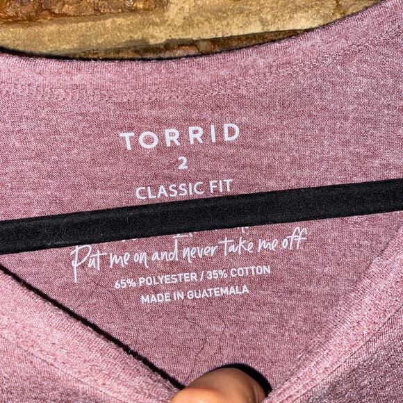 Torrid Sassafras Everyday Crew Signature Jersey Classic Fit Tee Womens Size 2/2X - Picture 5 of 8